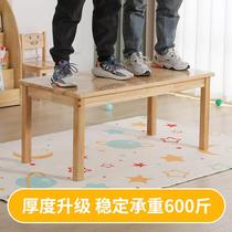 Kindergarten special table solid wood childrens table and chair toy baby early education learning desk handmade reading writing desk