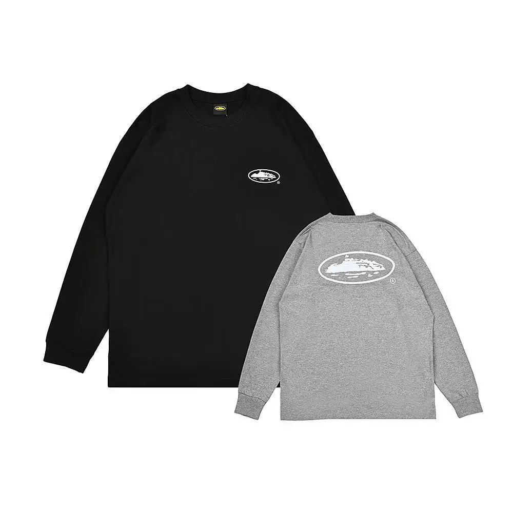 Длинный рукав, футболка с круглым вырезом, oversize, для любимого