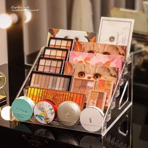 Eyeshadow palette storage lipstick cigarette bar rack transparent acrylic ladder nail polish display cosmetics storage rack