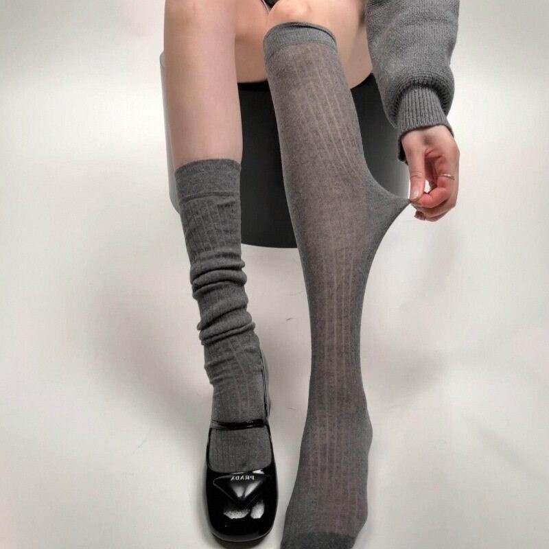 The Socks Look so Cute on Your Feet~ 26 New Early Autumn Miu-Style Slightly Sheer Calf-High Socks~ Runway Style, Super Comfortable and Breathable! The Socks Look so Cute on Your Feet~ 26 New Early Autumn Miu-Style Slightly Sheer Calf-High Socks~ Runway Style, Super Comfortable and Breathable!