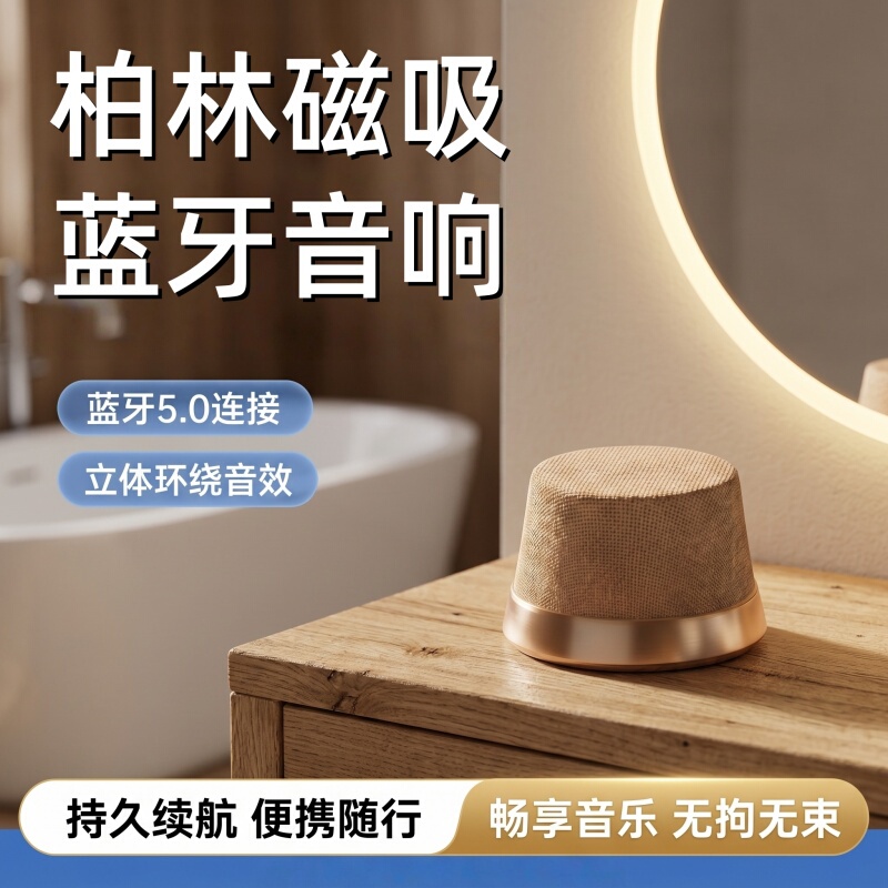 Bluetooth Speaker Magnetic Wireless Charger Portable Home Outdoor Mini Small Speaker Bathroom Surround Bluetooth Speaker Magnetic Wireless Charger Portable Home Outdoor Mini Small Speaker Bathroom Surround
