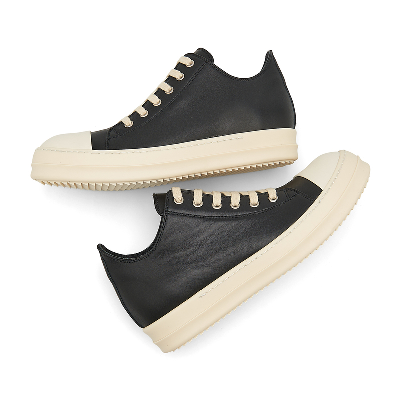 Spring and Autumn New Ro Lace-Up Shoes, Leather Thick-Soled Casual Sneakers, Unisex Fashion Versatile Height-Increasing Mid-Top Shoes