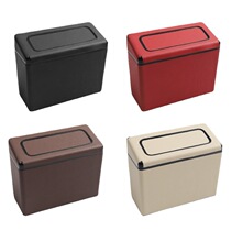 Car trash can hanging folding car supplies storage bag universal seat back hook car storage trash box