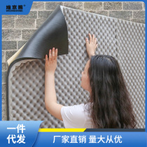 Soundproof cotton wall self-adhesive bedroom home window door stickers soundproof curtain wall stickers sound-absorbing cotton sound-absorbing soundproof board facing towards