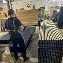 High-quality foreign trade polyester fiber wood strip grille sound-absorbing board MDF solid wood sound-absorbing board background decorative sound-absorbing board