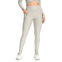 European and American Slim Outdoor Sports Leggings Womens Butt Lifting Fitness Pants Jacquard Bubble Tummy Control Yoga Pants Cycling Pants