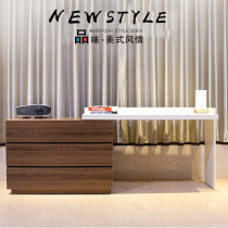 Nordic bedroom TV cabinet dresser piano paint extendable desk computer table combination paint dresser