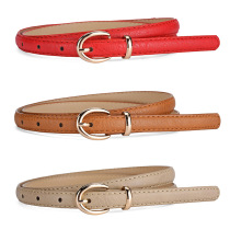 New Candy Color Belt Womens Leather Pin Buckle Decorative Belt Korean Style Fashion Personalized Versatile Thin Belt