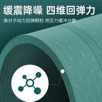 Jump rope mat shock-absorbing soundproofing non-slip home fitness floor skipping rope silent indoor floor mat thickened yoga support mat