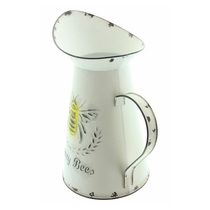 Daola iron vase vase vase cute flower bucket metal flower insertable plastic liner waterproof flower vase