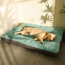 Corduroy Pet Bed Mat for Big Dog Thicken Sleeping Pad Remova