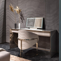(visionnaire dressing table) Italian light luxury dressing room custom gray dressing table stainless steel Xiaohongshu