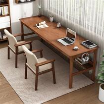 High-end solid wood desk extended simple study desk bedroom student writing desk adult desktop computer desk