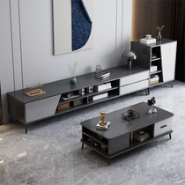TV cabinet living room household simple modern small apartment storage storage cabinet light luxury 2023 new coffee table combination
