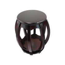 Shenghe solid wood plain creative piano stool drum stool retro stool rosewood mahogany color guzheng stool