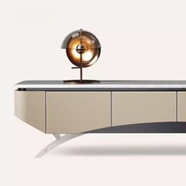 Italian style Kari Bing Jade marble TV cabinet light luxury floor cabinet living room high-end acrylic coffee table TV cabinet combination