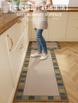 American kitchen special anti-slip loop velvet floor mats for home floor anti-fouling and stain-resistant long carpet l-shaped mats