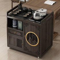 Mobile small tea table household tea table kettle integrated balcony non-solid wood tea cabinet tea cart side cabinet tea set