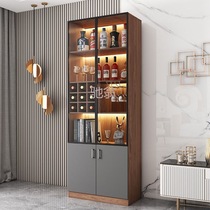 z% glass door wine cabinet wine rack home dining room side cabinet wall light luxury high-end display cabinet modern simple storage