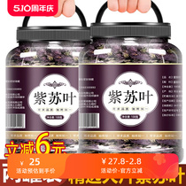 Authentic perilla leaves are edible fresh dried perilla leaves are soaked in water tea is roasted fish and shrimp are removed perilla seeds and purple dried Chinese medicinal materials are soaked in the bath