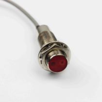 Laser diffuse reflection photoelectric switch M18 distance 0-80 cm adjustable visible light PNP three-wire normally open