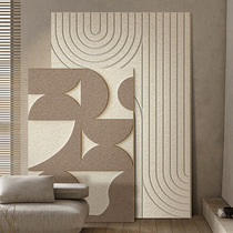 Three-dimensional 2024 new style medieval black and white niche wabi-sabi style large floor-to-ceiling painting living room decorative painting entrance painting hanging painting