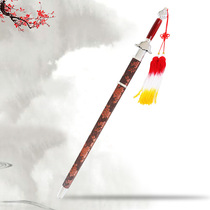 Huayun double sword stainless steel morning practice Tai Chi sword double sword martial arts performance sheathed unedged soft sword manufacturer supply