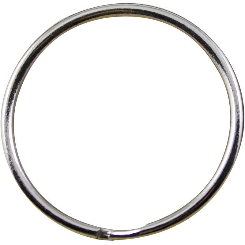 567cm Large Multi-Size Key Rings, Extra-Large Key Rings, Double-Layer Silver Iron Key Rings
