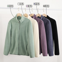 Double-sided polar fleece jacket for men and women fleece jacket for women thickened velvet winter sweatshirt for women warm jacket liner
