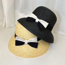 Summer sun protection vacation hat Hepburn style leisure travel retro fashion seaside beach big brimmed straw hat for women