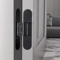 Invisible door hinge ecological door secret door three-dimensional adjustable hidden indoor wooden door folding door outward opening cross hinge
