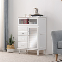 Solid wood sideboard with door wooden storage cabinet kitchen storage cabinet tea cabinet cupboard bottled water drinking cabinet vegetable cabinet