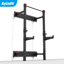 Foldable squat rack fitness personal training studio multi-functional pull-up rack commercial frame barbell bench press rack