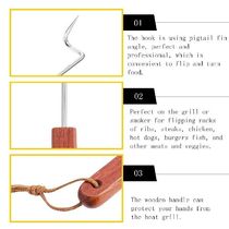 Barbecue Food Flipper Stainless Steel Grill Flipper BBQ