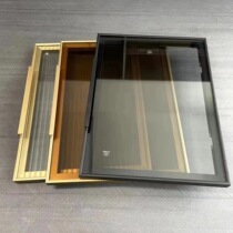 Minimalist aluminum alloy glass cabinet door 20 narrow edge aluminum frame door wine cabinet bookcase sideboard wardrobe minimalist glass door