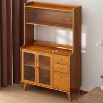 8AX0 sideboard kitchen cabinet household storage cabinet tea cabinet modern simple solid wood storage cabinet multi-function
