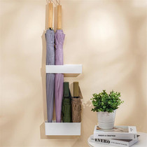 Long and short umbrella storage rack Japanese-style punch-free wall-mounted standing umbrella storage rack behind the door drain umbrella rack