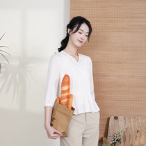 Bu Fu New 2024 Spring Pleat Shirt Waist New Chinese Style National Style Design Long Sleeve Top for Women