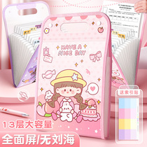2024 Super Cute Girly Cartoon Organ Bag A4 Portable Folder Test Paper Storage Bag For Primary School Students
