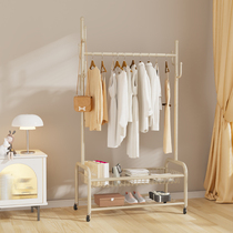 Clothes rack floor-standing bedroom clothes hanger household removable clothes drying rack indoor storage rack room hanging clothes coat rack