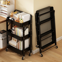 Mobile bookshelf with wheels book storage artifact desk home book storage shelf stroller for children