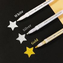 1 3Pcs Set High-gloss GoldSilver and White Painting Graff