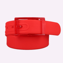 High quality silicone belt unisex belt plastic buckle candy color metal-free scented waist