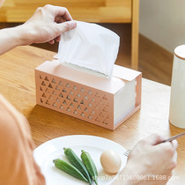 Perforated board accessories--magnetic tissue box living room home storage box wall-mounted punch-free tissue holder toilet paper