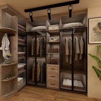 Minimalist narrow frame aluminum alloy dining side wine cabinet tempered glass door custom bookcase cloakroom cabinet door customization