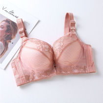 Fat girl plus fat plus size with steel ring thickened small breasts show big bra push-up adjustable flat chest underwear for women 105A