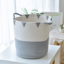 Nordic ins cotton thread storage basket bedroom for changing clothes toys dirty clothes basket snack storage basket for baby