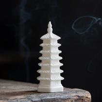 Ceramic handicrafts small ornaments home and garden landscaping retro decoration accessories matching buildings Wenchang Tower