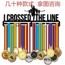 Marathon medal display rack hanging medal display frame medal display frame certificate medal storage iron without punching