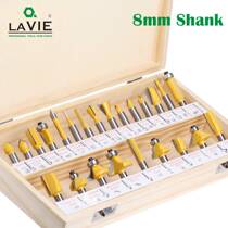 8-handle 24-piece set woodworking milling cutter wooden box set trimming machine cutter head manufacturer direct sales Leqing Laiwei